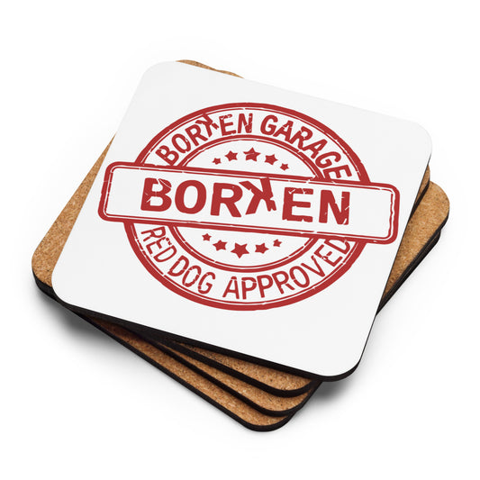 Borken Garage Cork-back coaster